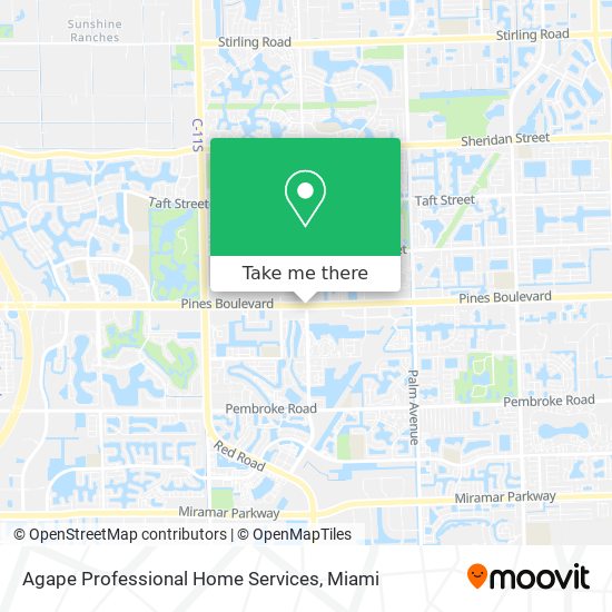 Agape Professional Home Services map