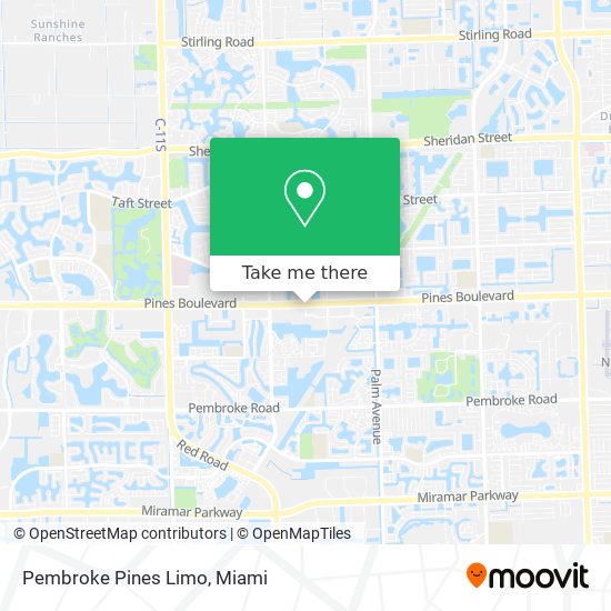 Pembroke Pines Limo map