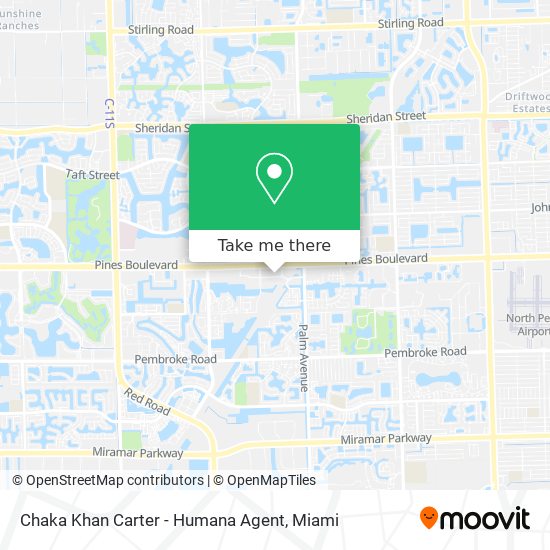 Chaka Khan Carter - Humana Agent map