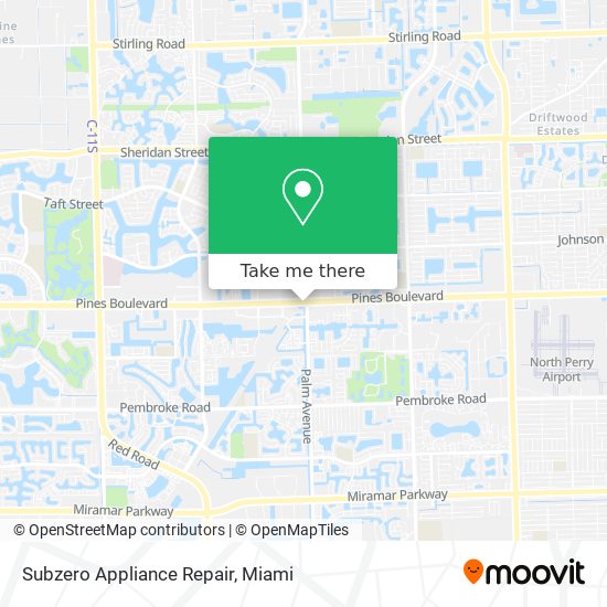Mapa de Subzero Appliance Repair
