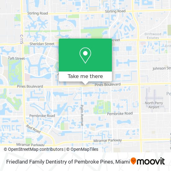 Friedland Family Dentistry of Pembroke Pines map