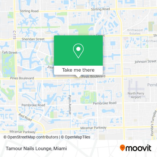 Mapa de Tamour Nails Lounge