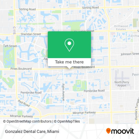 Mapa de Gonzalez Dental Care