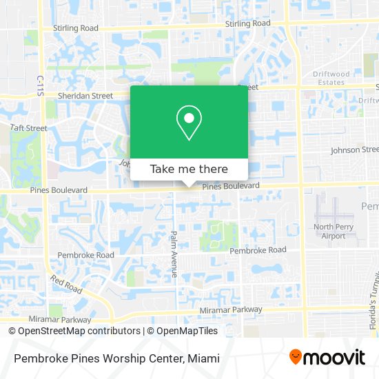 Mapa de Pembroke Pines Worship Center