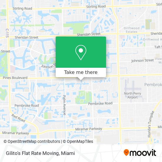 Mapa de Gilito's Flat Rate Moving