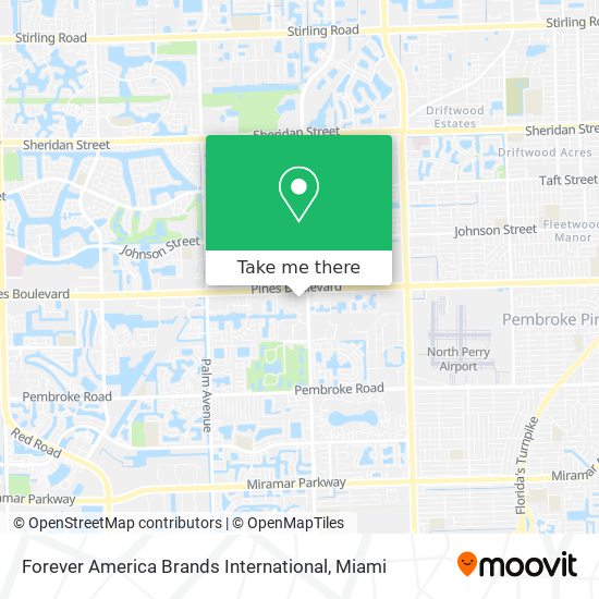 Forever America Brands International map