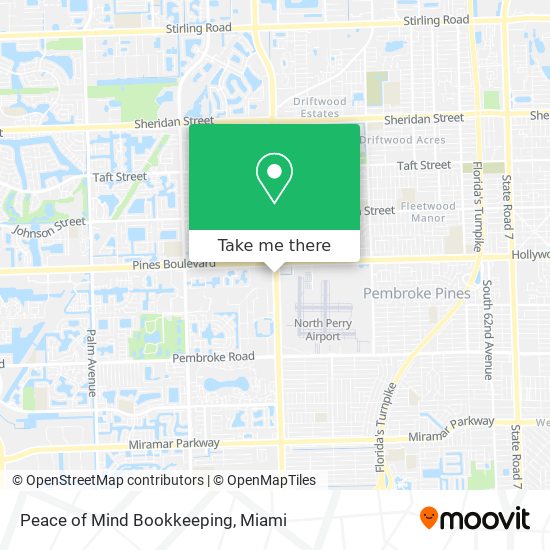 Peace of Mind Bookkeeping map