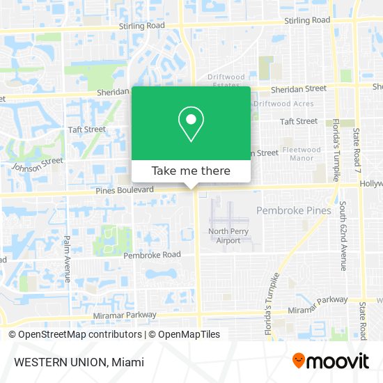 WESTERN UNION map