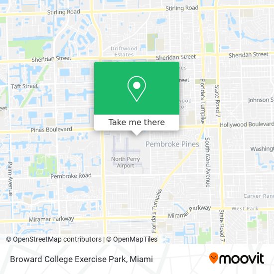 Mapa de Broward College Exercise Park