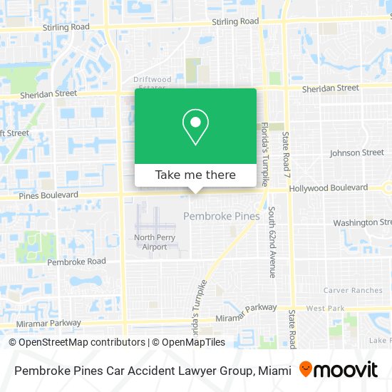 Pembroke Pines Car Accident Lawyer Group map