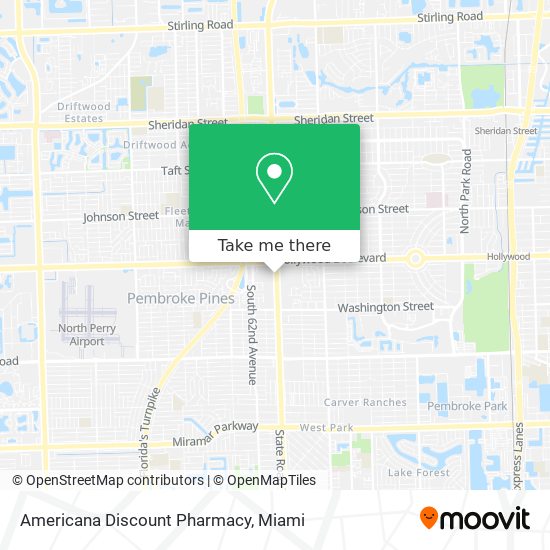 Mapa de Americana Discount Pharmacy