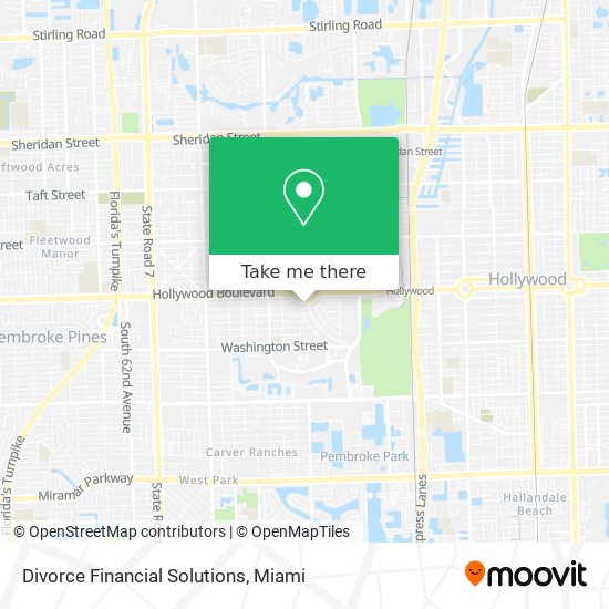 Divorce Financial Solutions map