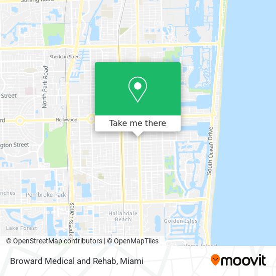 Broward Medical and Rehab map