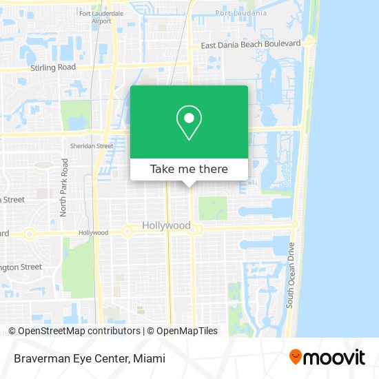 Mapa de Braverman Eye Center