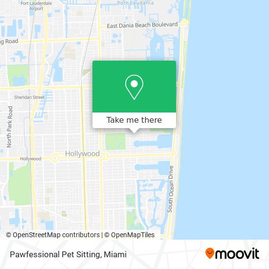 Pawfessional Pet Sitting map