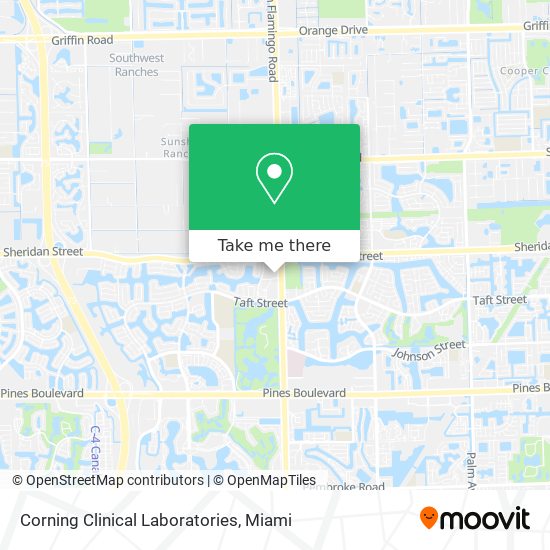 Corning Clinical Laboratories map