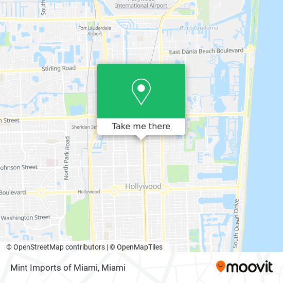 Mint Imports of Miami map