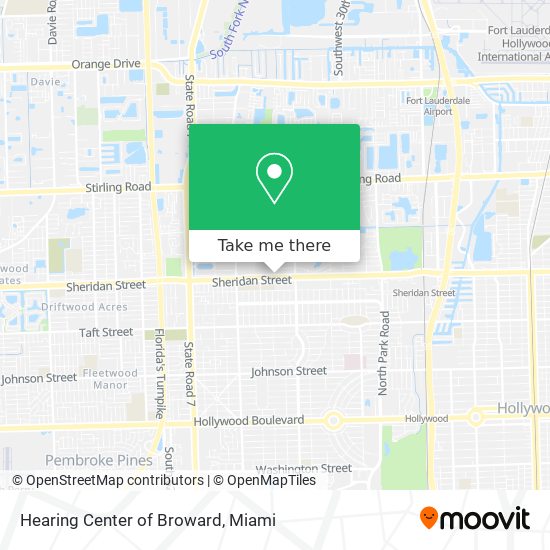 Hearing Center of Broward map