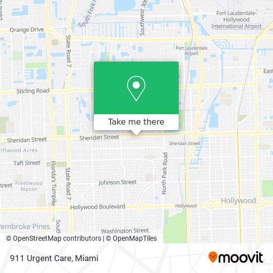 911 Urgent Care map