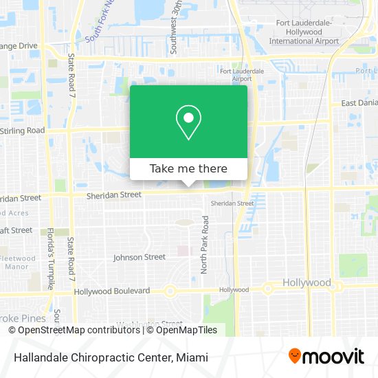 Mapa de Hallandale Chiropractic Center