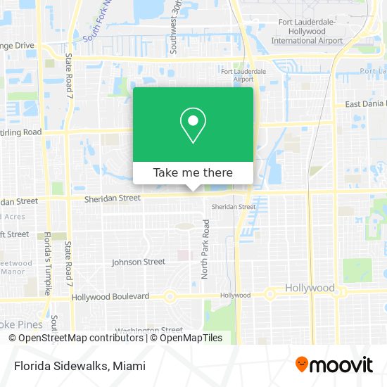 Mapa de Florida Sidewalks