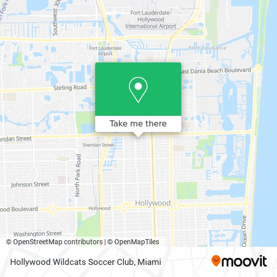 Mapa de Hollywood Wildcats Soccer Club