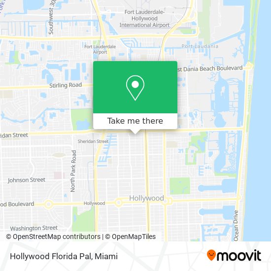 Hollywood Florida Pal map