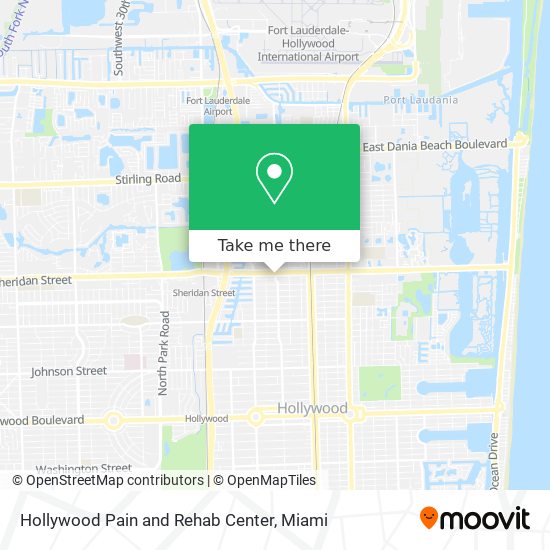 Mapa de Hollywood Pain and Rehab Center