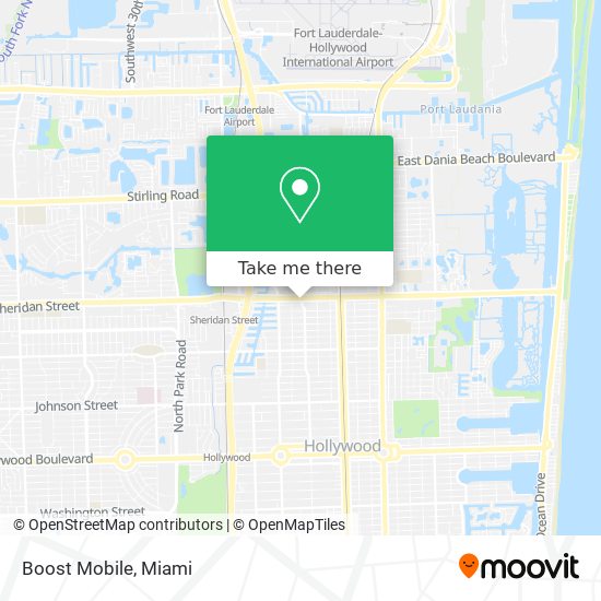 Mapa de Boost Mobile