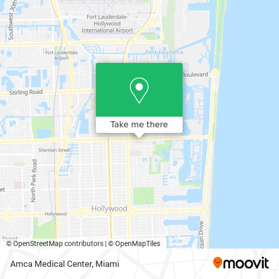 Mapa de Amca Medical Center