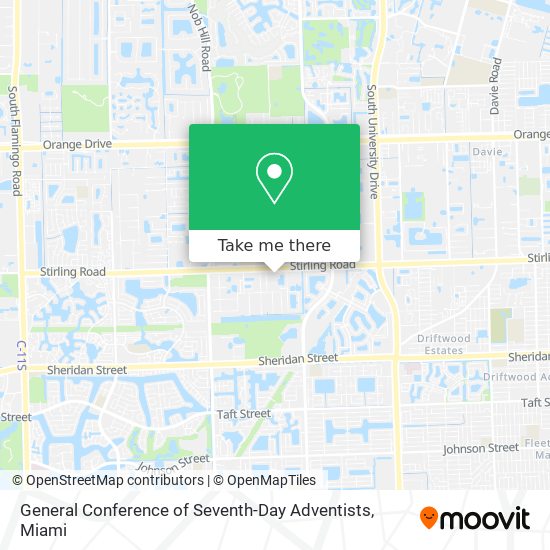 General Conference of Seventh-Day Adventists map