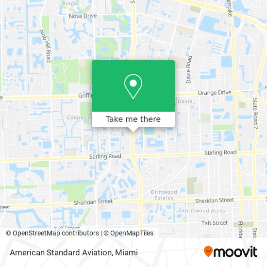 American Standard Aviation map