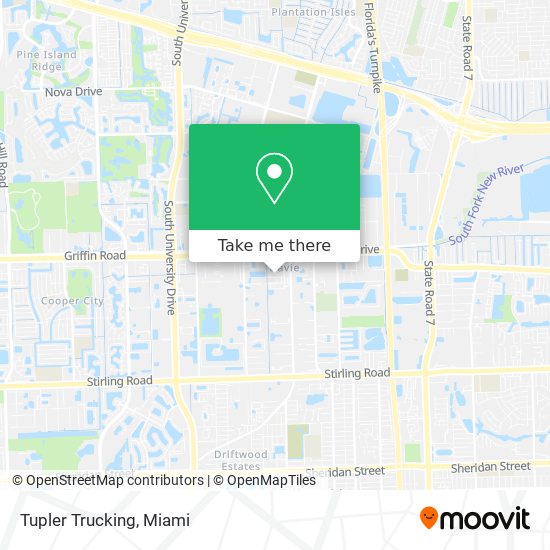 Tupler Trucking map