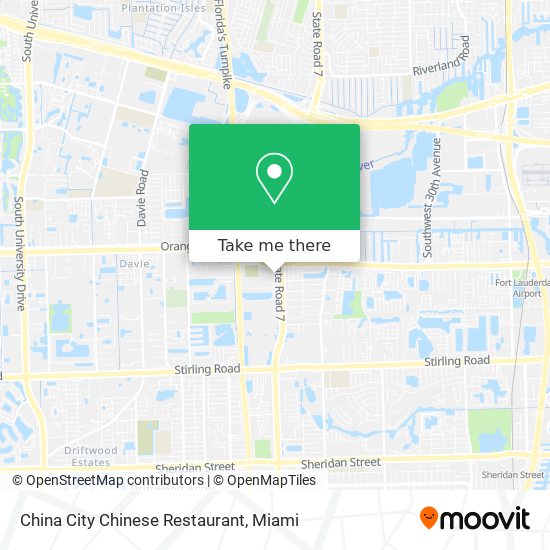 Mapa de China City Chinese Restaurant