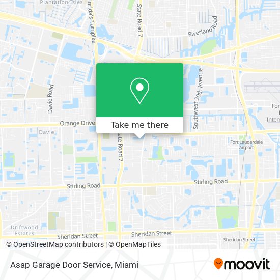 Asap Garage Door Service map