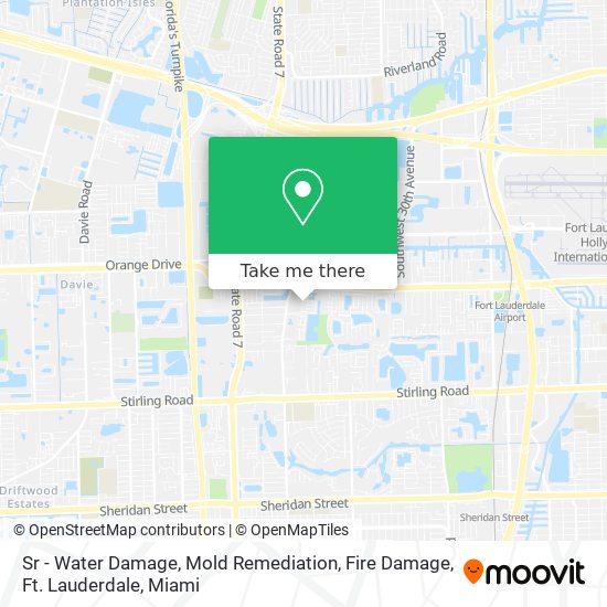 Mapa de Sr - Water Damage, Mold Remediation, Fire Damage, Ft. Lauderdale