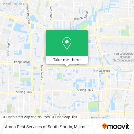 Amco Pest Services of South Florida map