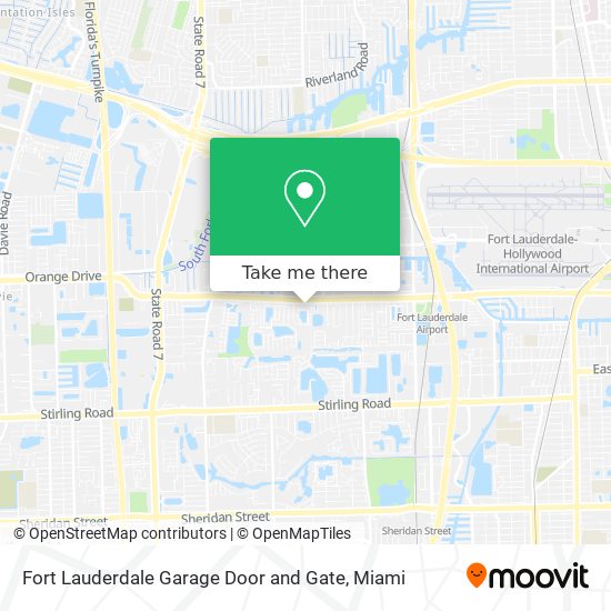 Mapa de Fort Lauderdale Garage Door and Gate