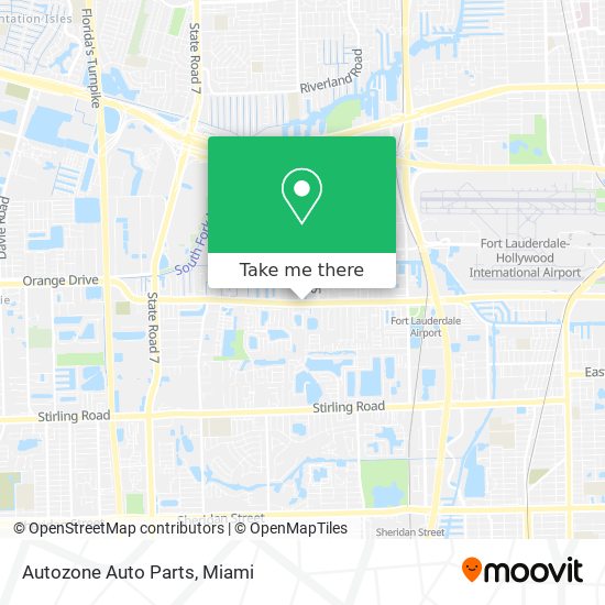 Mapa de Autozone Auto Parts