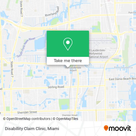 Disabillity Claim Clinic map