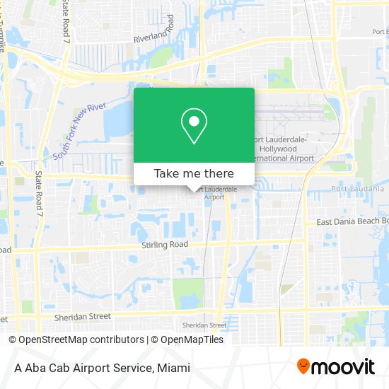 Mapa de A Aba Cab Airport Service