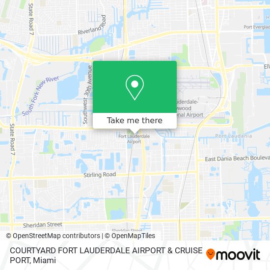 COURTYARD FORT LAUDERDALE AIRPORT & CRUISE PORT map