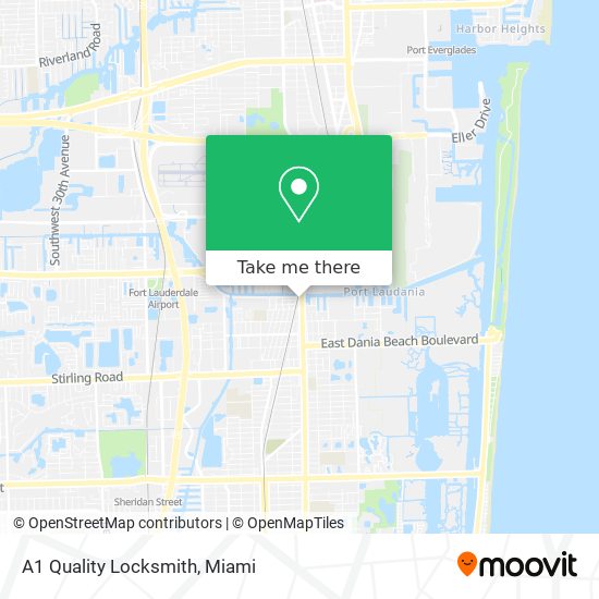 A1 Quality Locksmith map