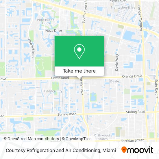 Mapa de Courtesy Refrigeration and Air Conditioning