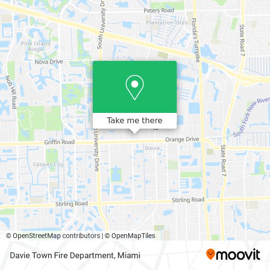 Davie Town Fire Department map