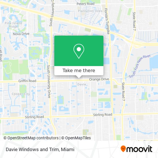 Mapa de Davie Windows and Trim