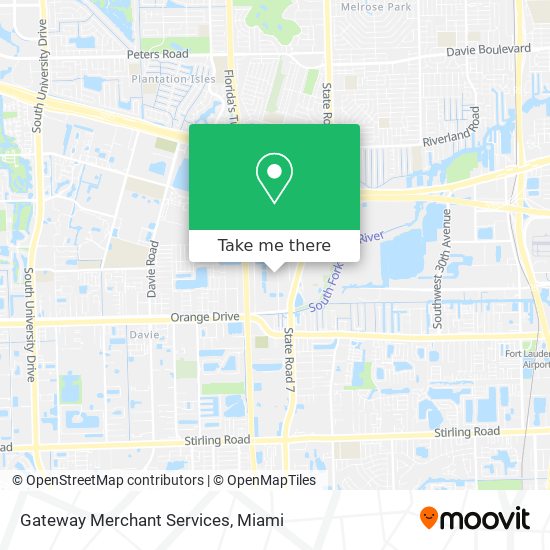 Gateway Merchant Services map