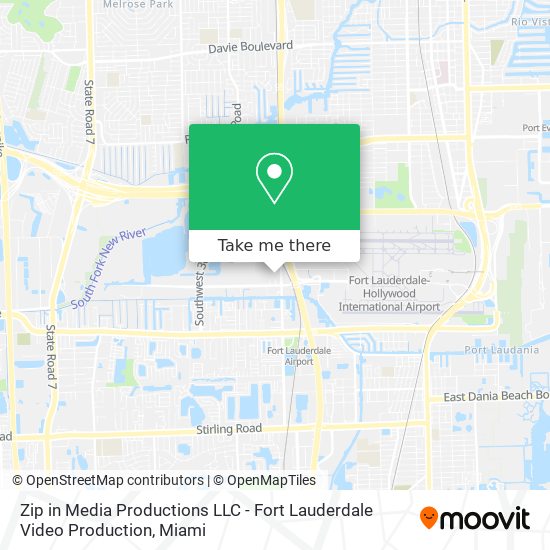 Zip in Media Productions LLC - Fort Lauderdale Video Production map