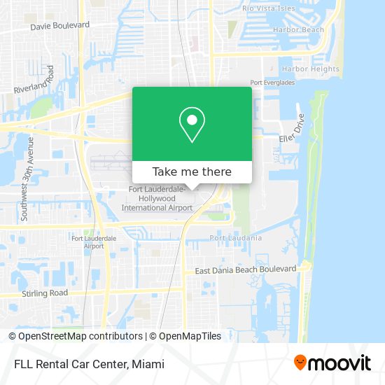 Mapa de FLL Rental Car Center