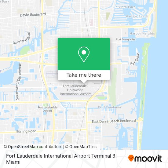 Fort Lauderdale International Airport Terminal 3 map